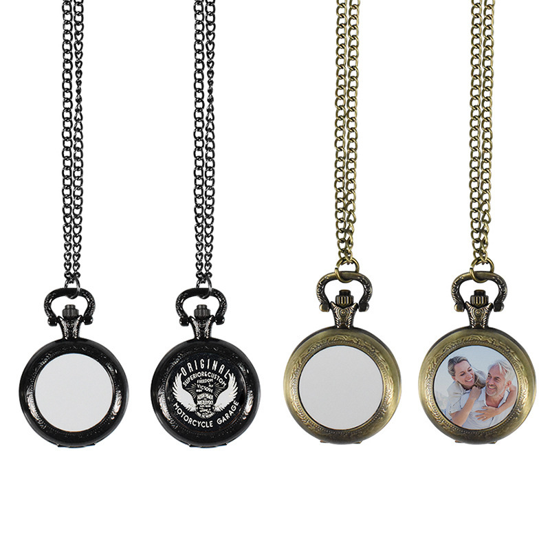 Vintage Fashion Guild - Collier pendentif montre de poche vintage