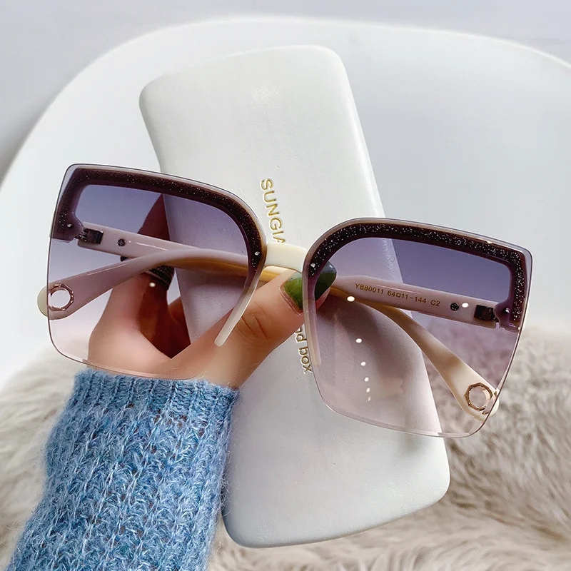 Vintage Fashion Brands - Lunettes de soleil surdimensionnées homme femme,