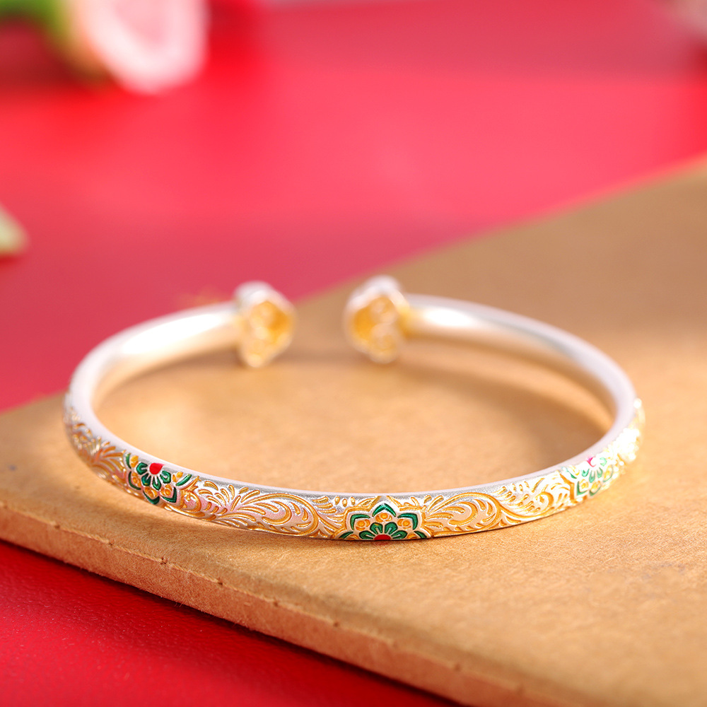 Vintage Fashion Ideas - Bracelet manchette ouvert en forme de