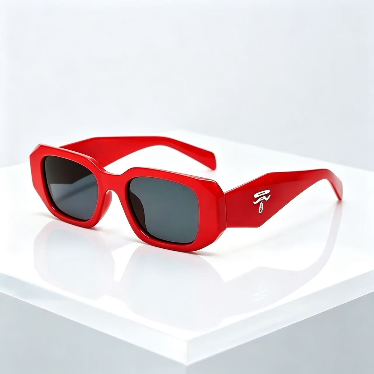 Vintage Fashion Brands - Lunettes de soleil vintage carrées unisexes