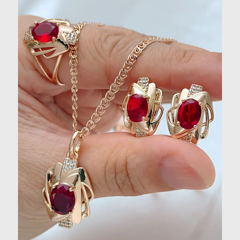 Vintage Fashion Guild - Kinel chaud 585 couleur or Rose