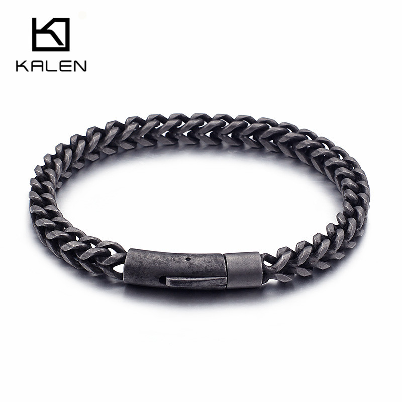 Z Vintage Fashion - Bracelets KALEN rétro en acier inoxydable