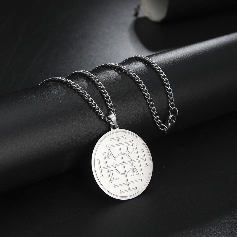 Vintage Fashion Wheel - LIKGREAT Acier inoxydable hommes collier roue