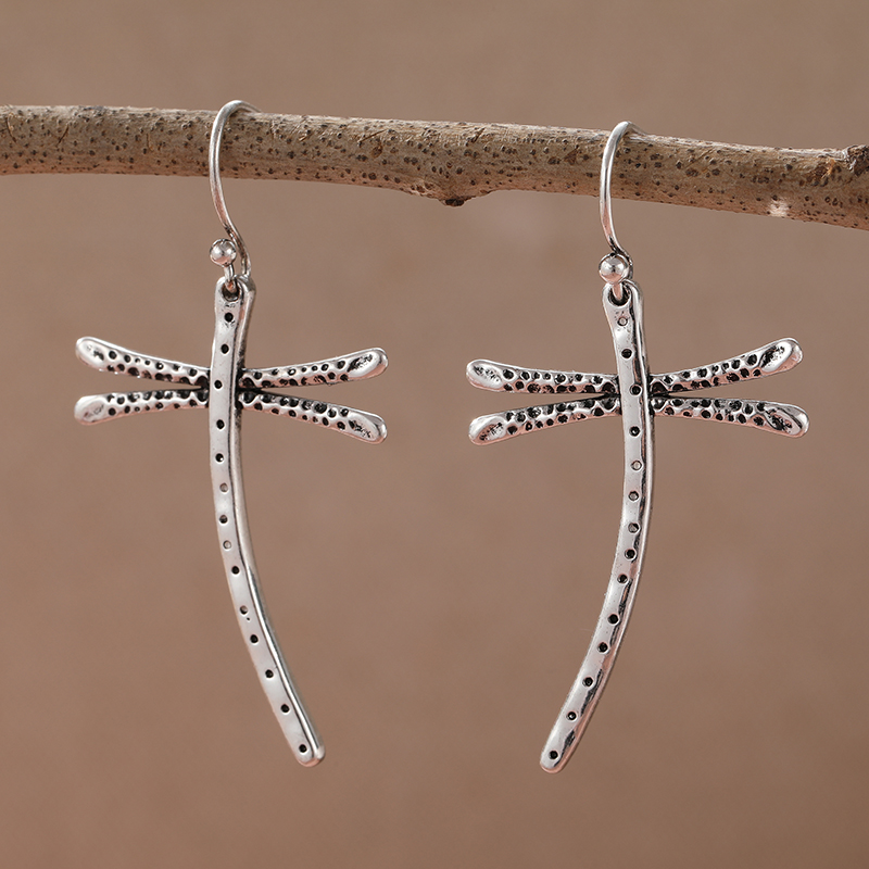 Vintage Fashion Ideas - Boucles d'oreilles pendantes en métal couleur