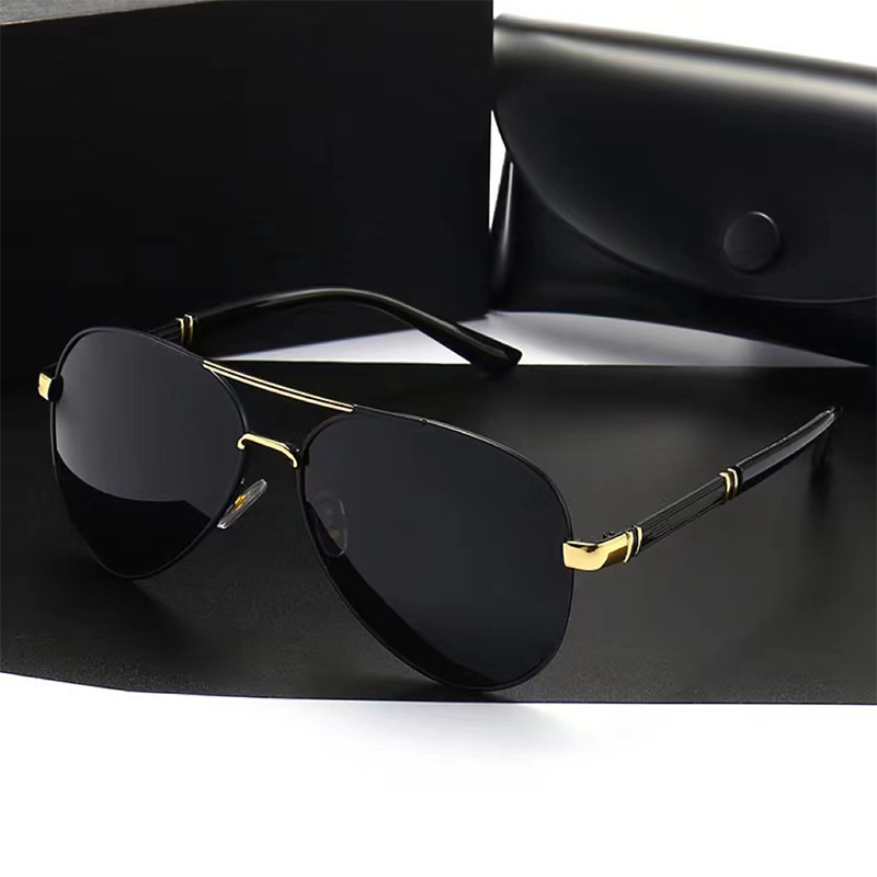 Vintage Fashion Brands - Lunettes de soleil polarisées en métal