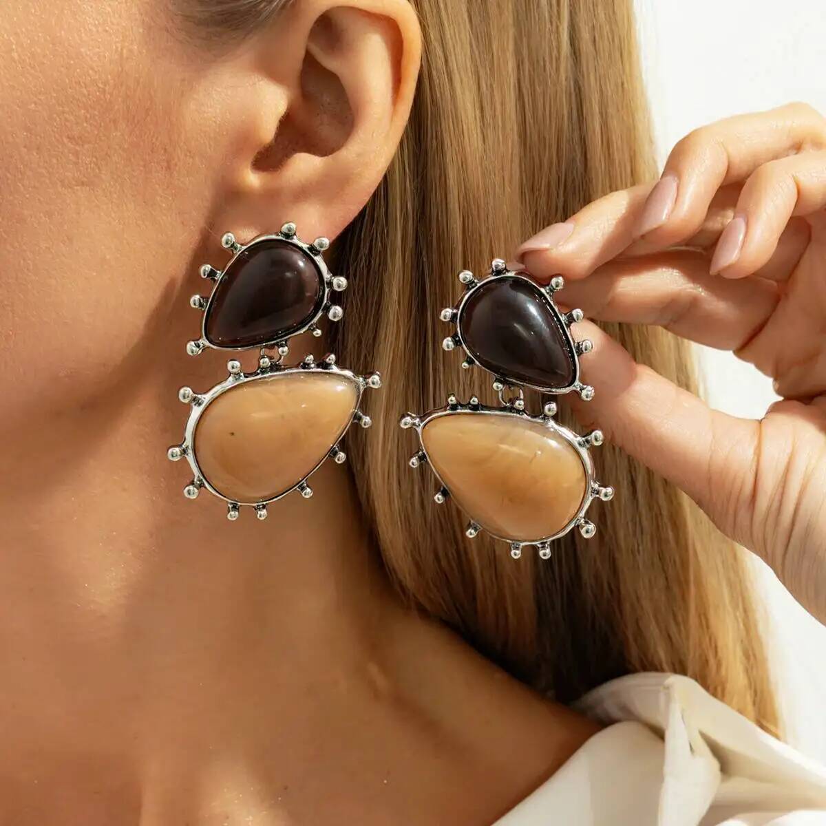 Z Vintage Fashion - IngeSight.Z Vintage irrégulière géométrique goutte d'eau