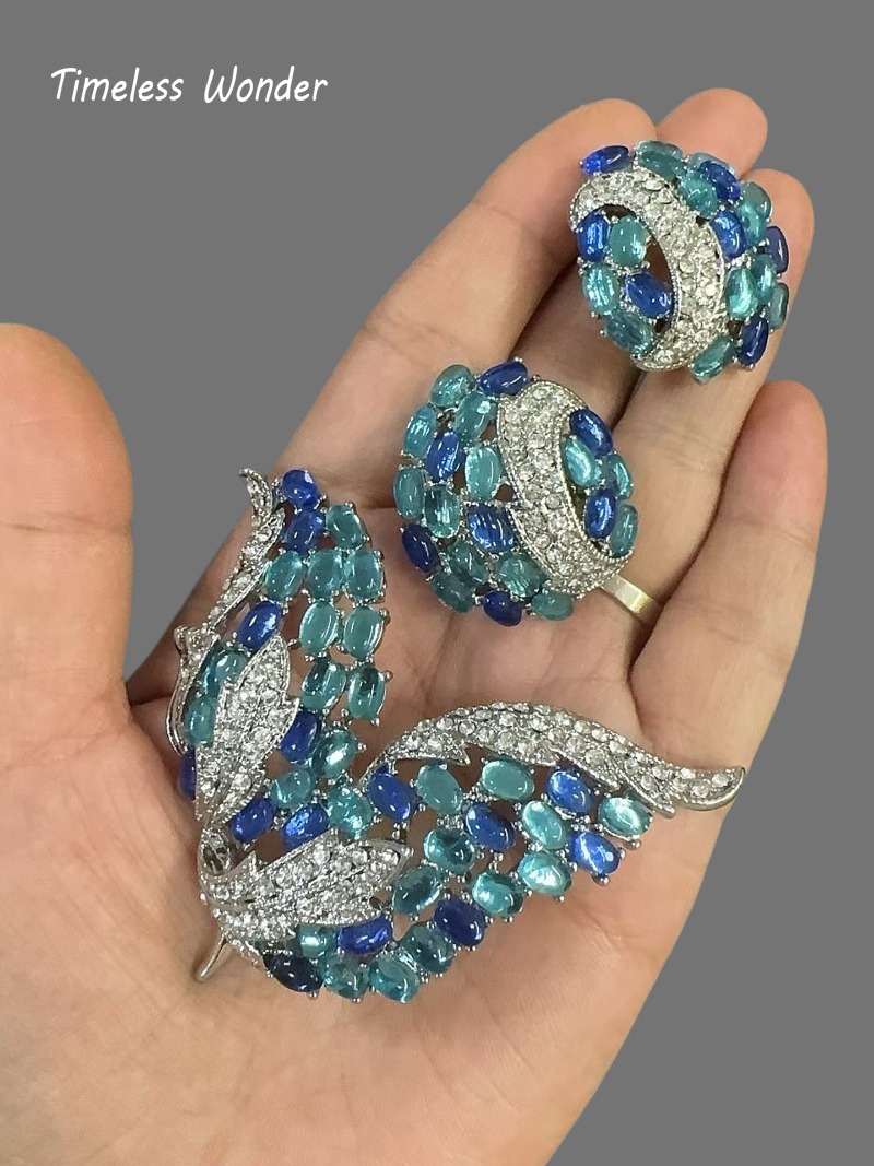 Broches fantaisie en zircon et - Vintage Fashion Runway avis et prix