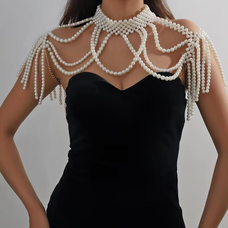 1 ensemble châle corps bijoux  - Vintage Fashion Guild avis et prix