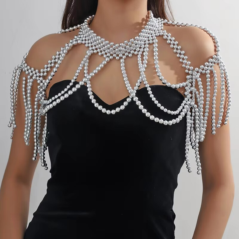 1 ensemble châle corps bijoux  - Vintage Fashion Guild avis et prix