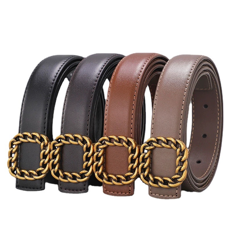 Ceinture en cuir vintage à bou - Vintage Fashion Look avis et prix