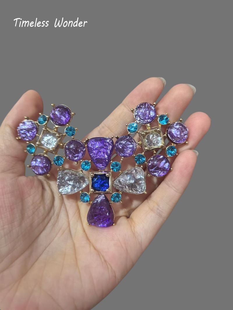 Broche Cœur Fantaisie en Zirco - Vintage Fashion Runway avis et prix