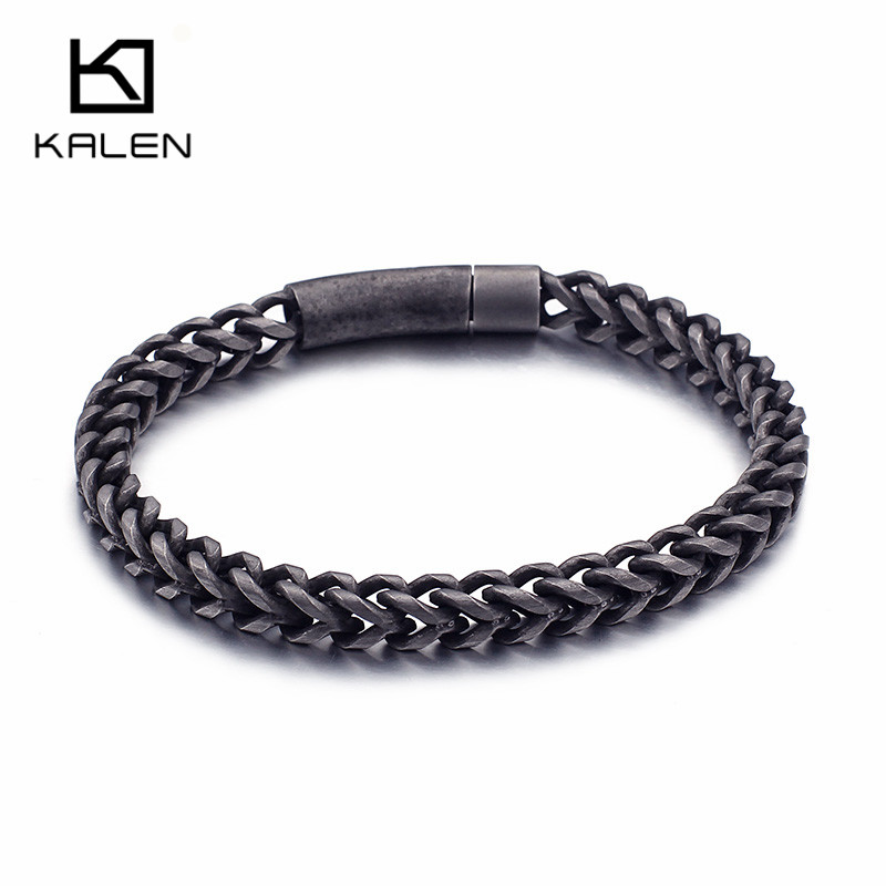 Bracelets KALEN rétro en acier - Z Vintage Fashion avis et prix