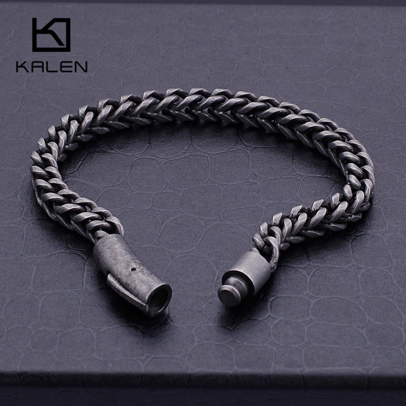 Bracelets KALEN rétro en acier - Z Vintage Fashion avis et prix